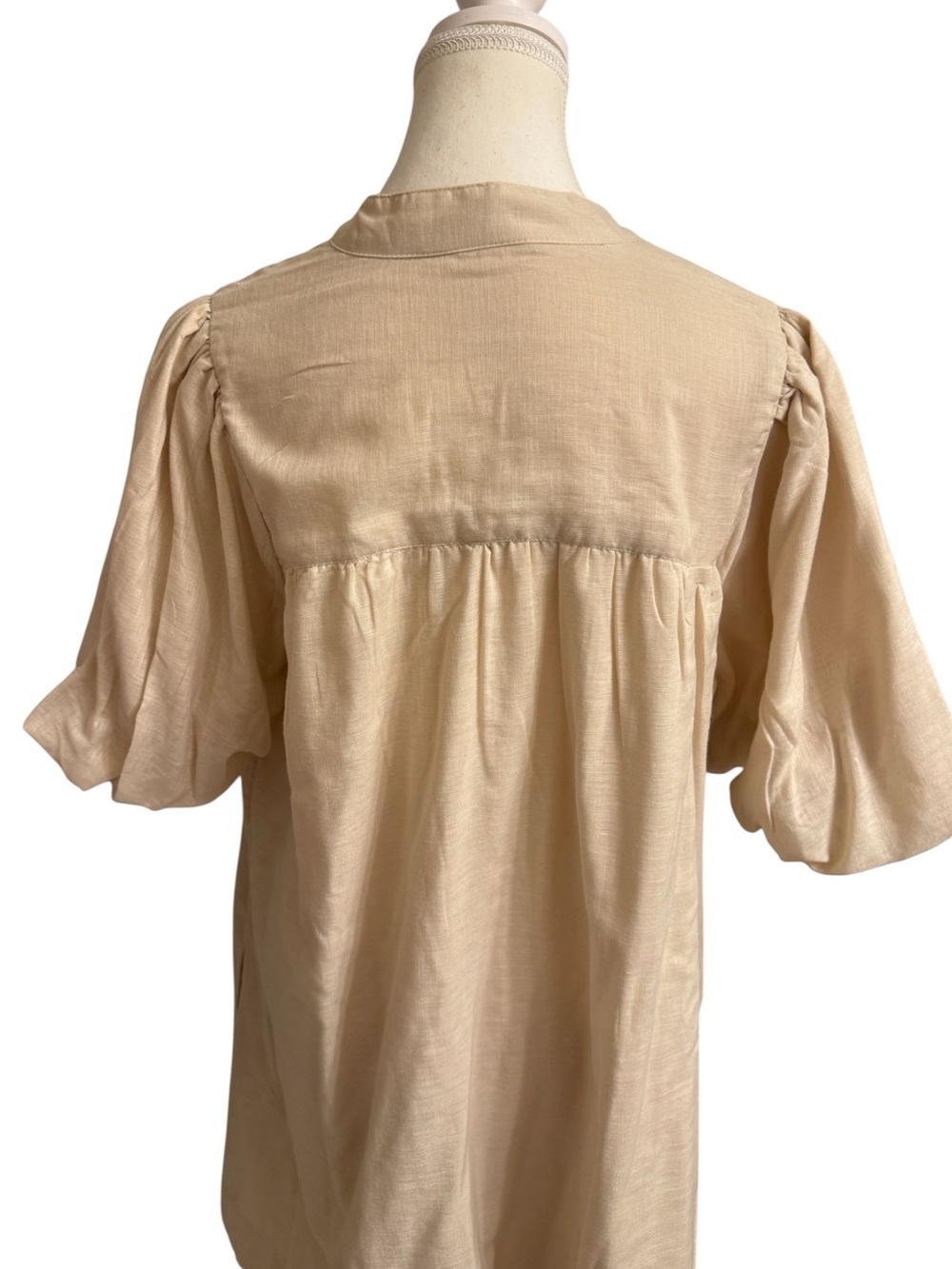 Crown & Ivy XL Embroidered Tunic Dress Coastal Boho Resort Mediterranean - Picture 8 of 10